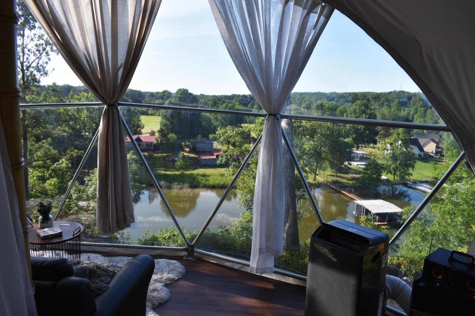 Waterfront Luxury Glamping Dome Hotell Rogersville Exteriör bild